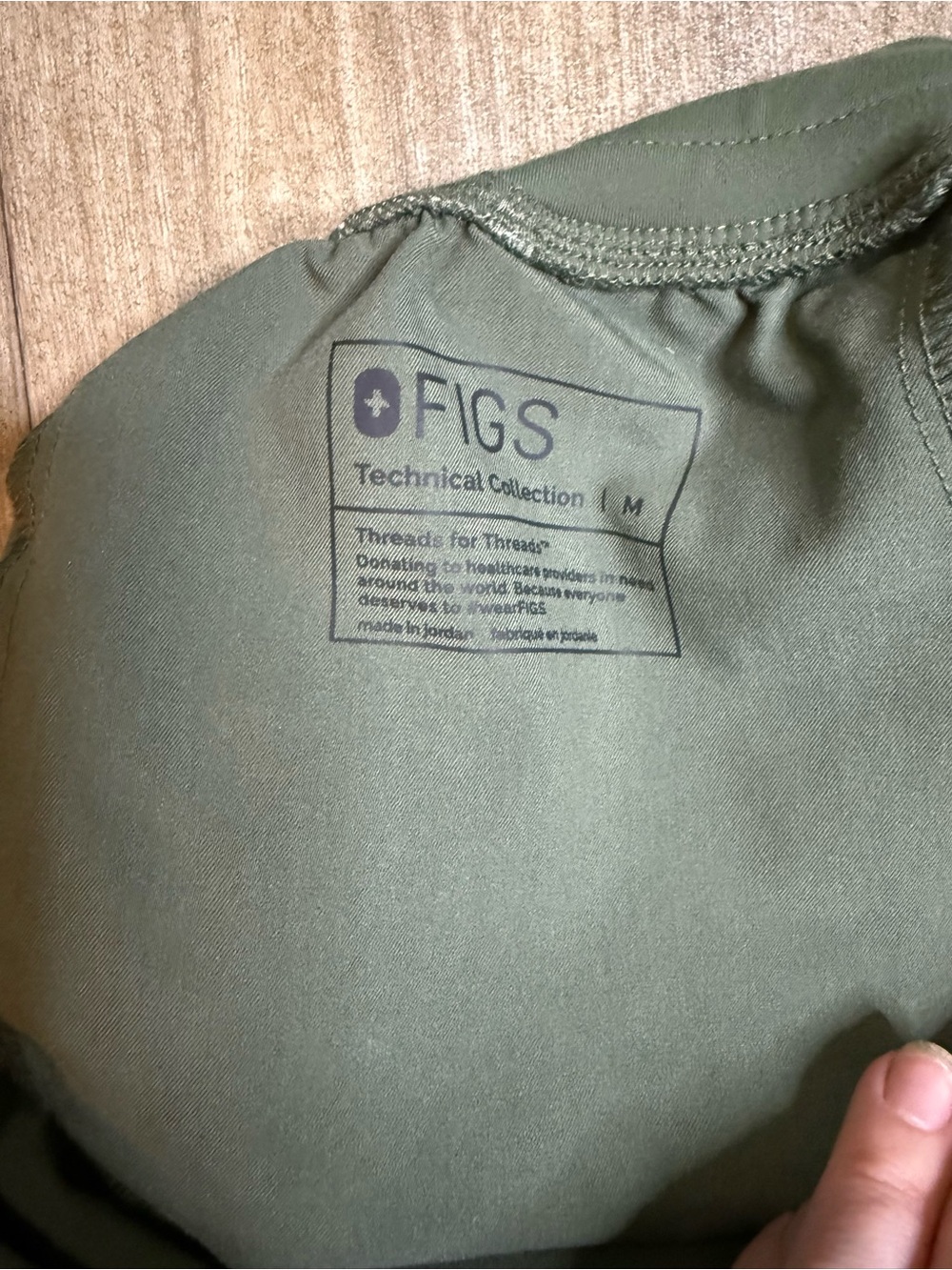 FIGS Technical Collection Zamora Jogger Scrub Pants Olive Green Women’s Medium - Picture 4 of 5